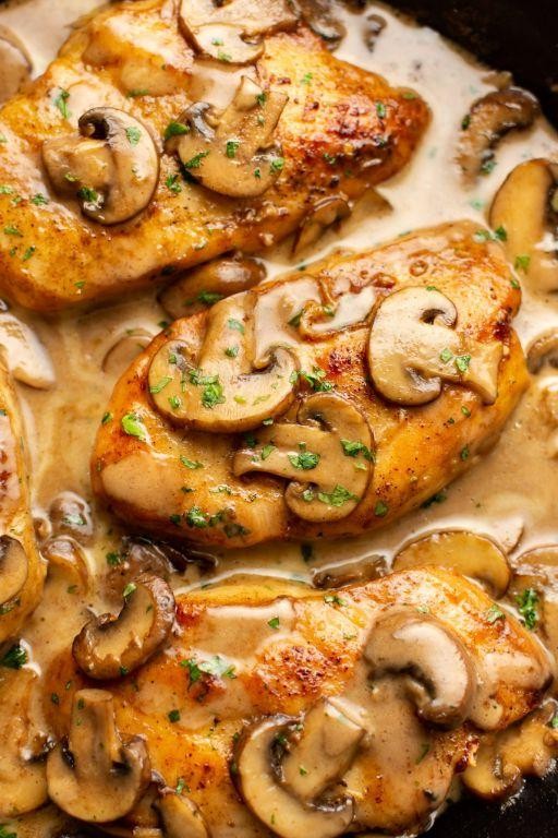Chicken Breasts Marsala with Mushrooms