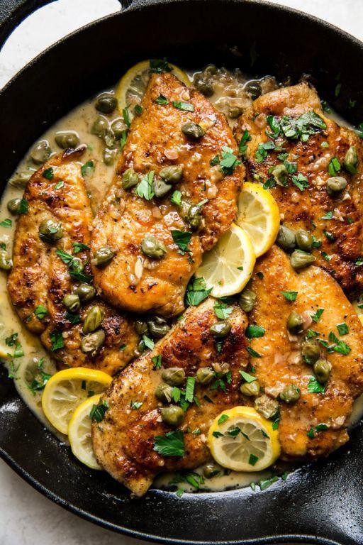 Chicken Breasts Piccata with Capers