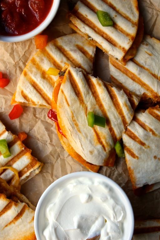 Chicken Tikka Quesadillas