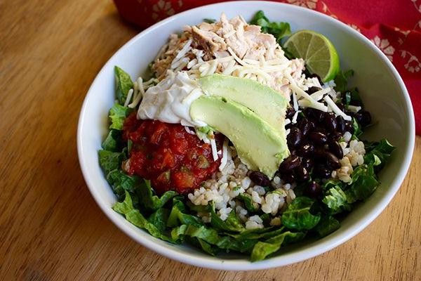 Chicken and Black Bean Burrito Bowl