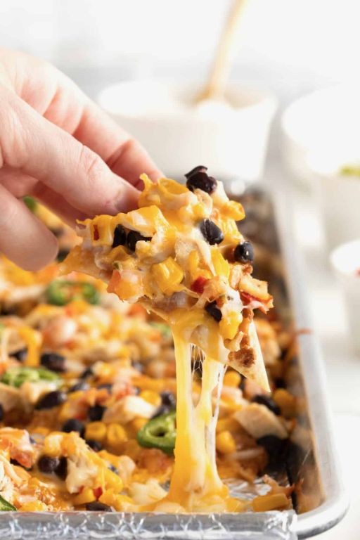 Chicken and Black Bean Nachos
