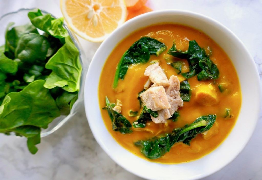 Chicken and Carrot Soup with Ginger