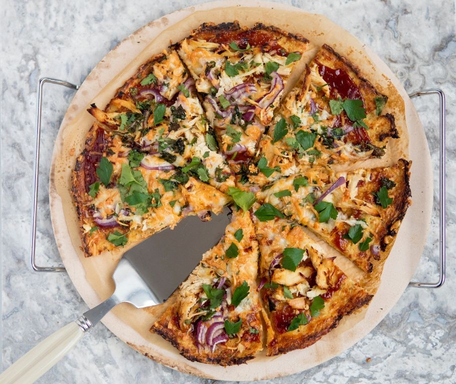 Chicken and Cauliflower Pizza Crust