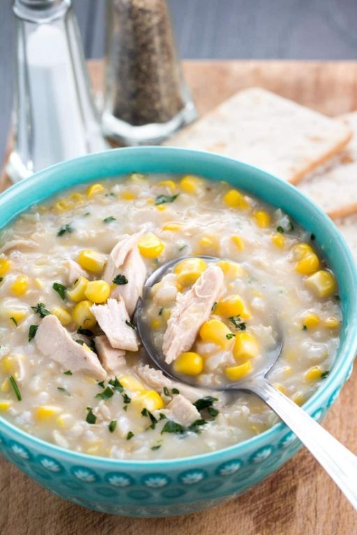 Chicken and Corn Minute Rice Chowder