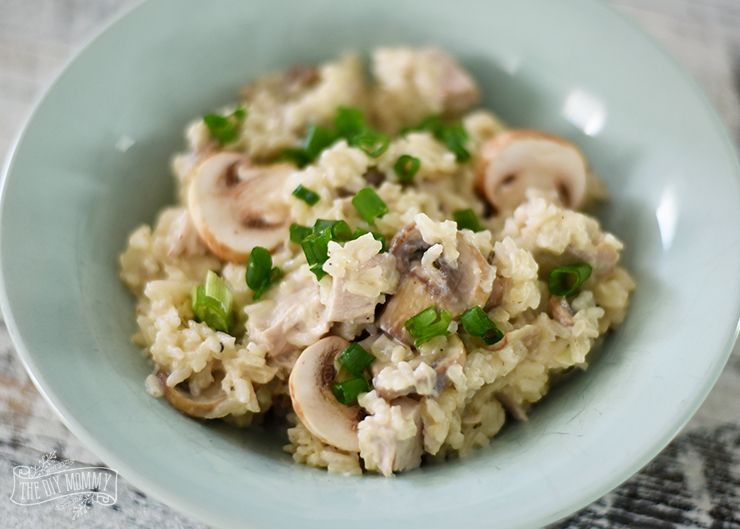 Chicken and Mushroom Minute Rice Risotto
