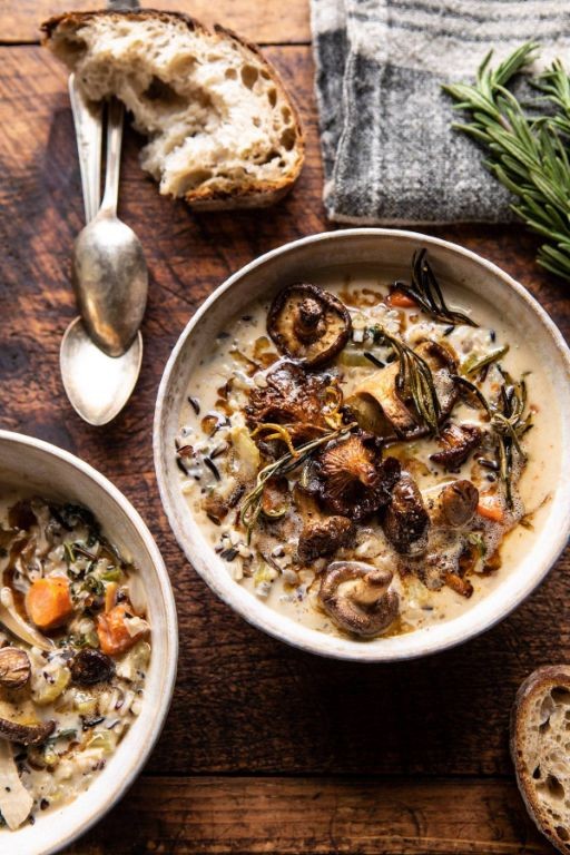 Chicken and Mushroom Soup with Wild Rice