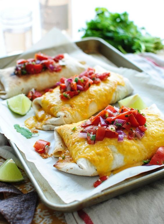 Chicken and Pinto Bean Burritos