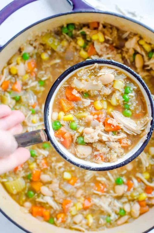 Chicken and Quinoa Protein Soup
