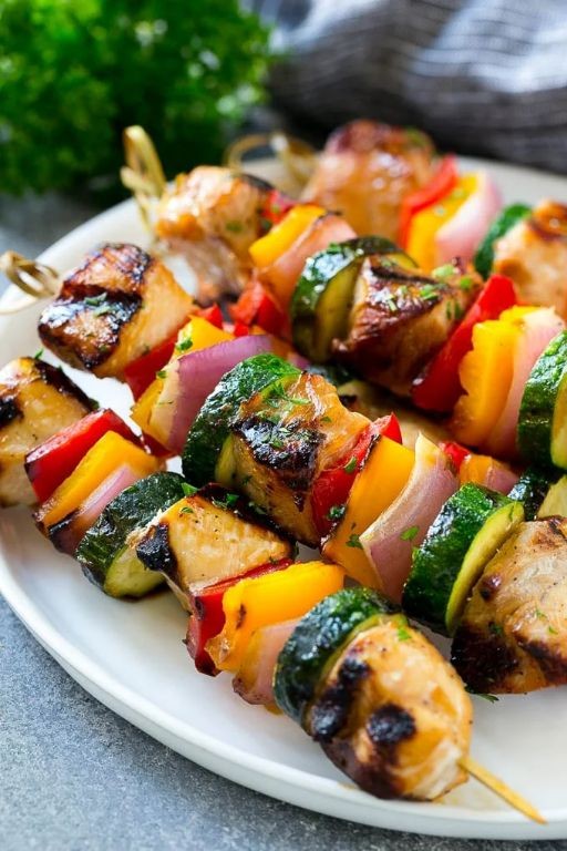 Chicken and Vegetable Kabobs
