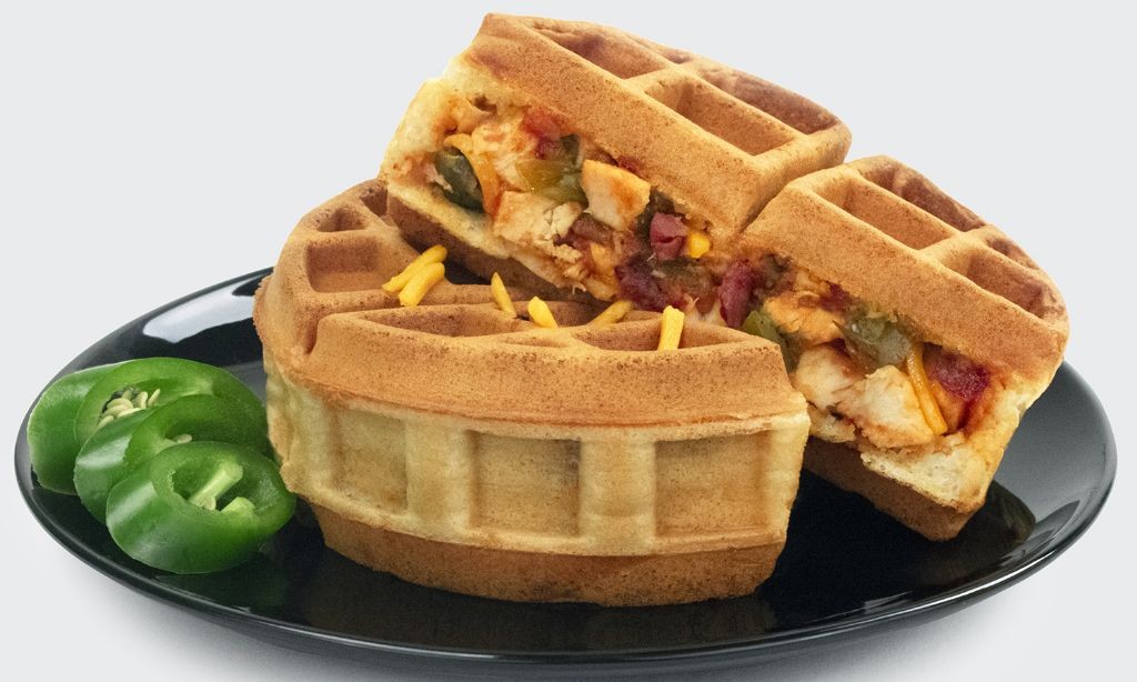 Chicken and Waffle Stuffed Waffles