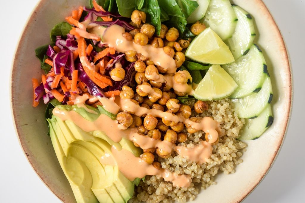 Chickpea and Avocado Buddha Bowl
