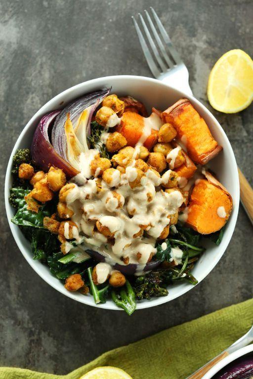 Chickpea and Sweet Potato Buddha Bowl