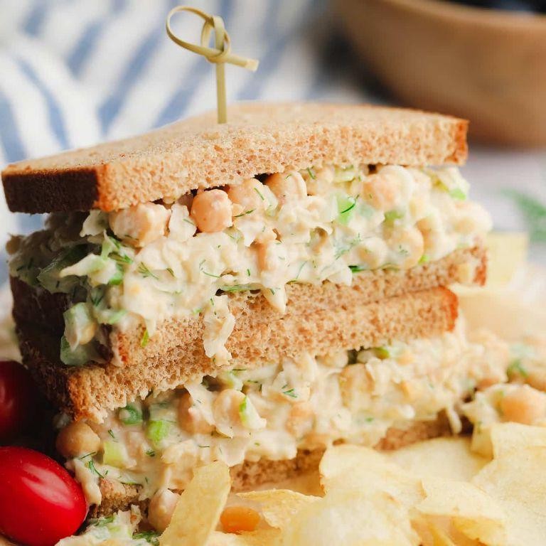 Chickpea salad sandwich