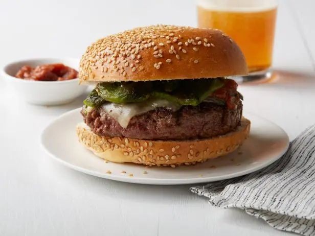Chile Relleno Burger with Pepper Jack