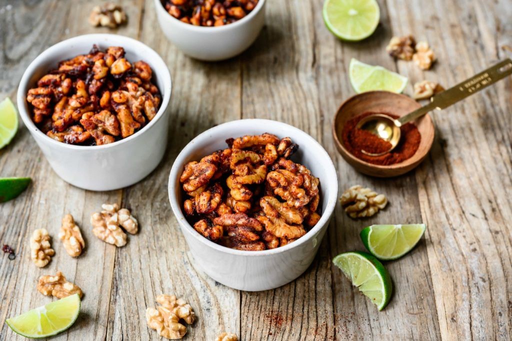 Chili Lime Roasted Walnuts