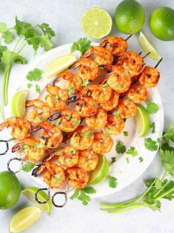 Chili Lime Shrimp Kabobs