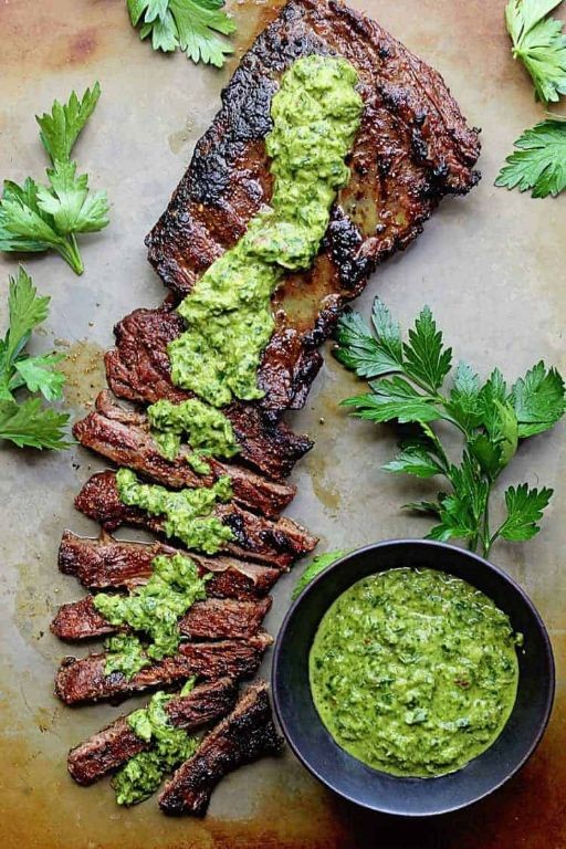 Chimichurri Marinated Oven Steak