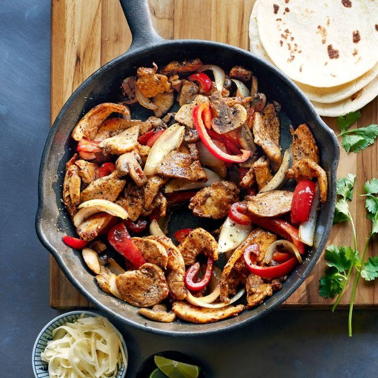 Chipotle Chicken Fajitas with Peppers and Onions