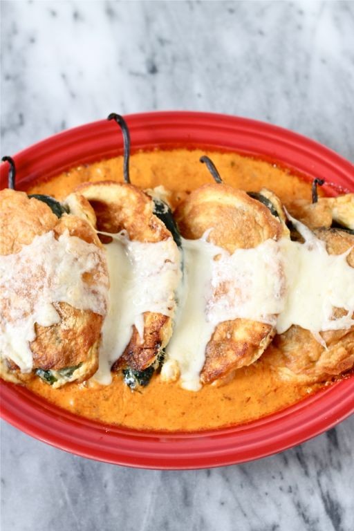 Chipotle Cream Sauce Chile Relleno