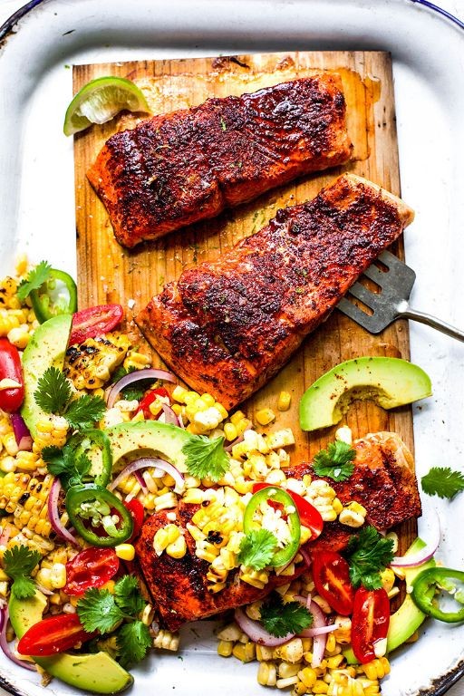 Chipotle Lime Cedar Plank Salmon