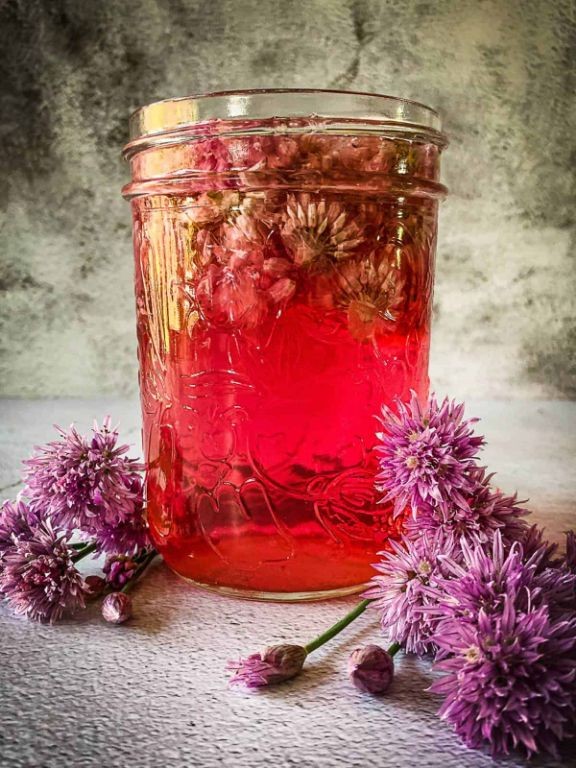 Chive Blossom Infused Vinegar