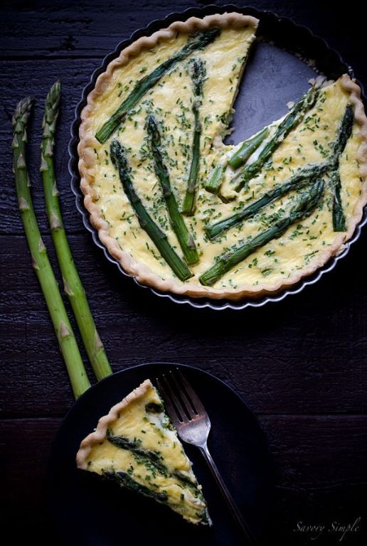 Chive Blossom and Goat Cheese Tart