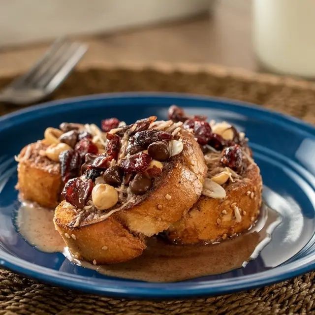 Chocolate Chip Capirotada with Pecans