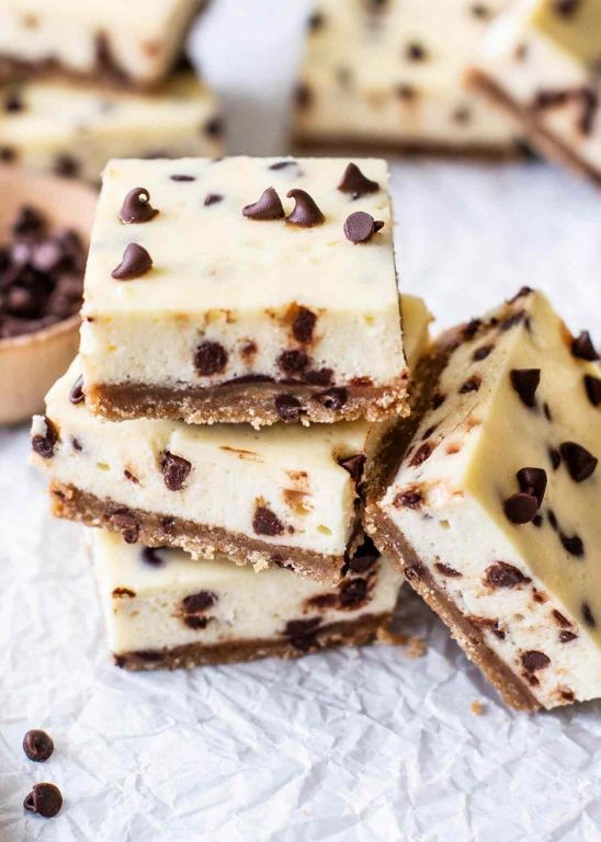Chocolate Chip Cheesecake Bars