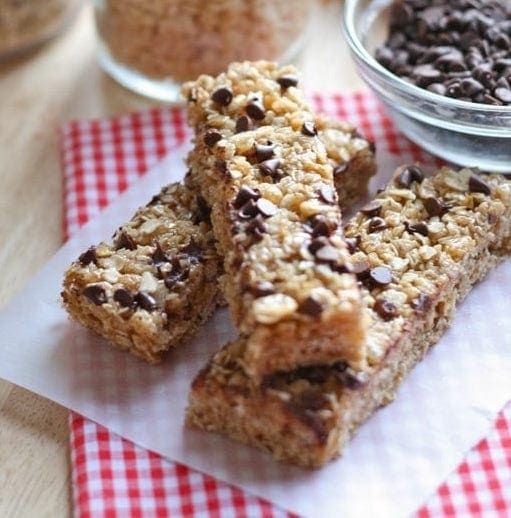 Chocolate Chip Granola Bars