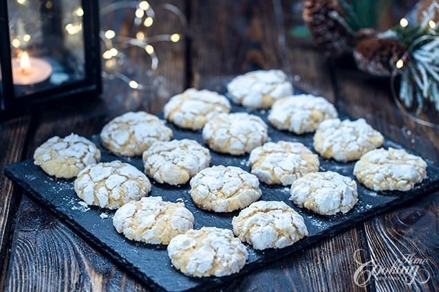 Chocolate Crackle Cookies with Coconut