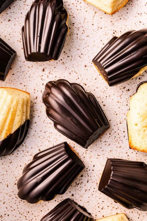 Chocolate Dipped Madeleines