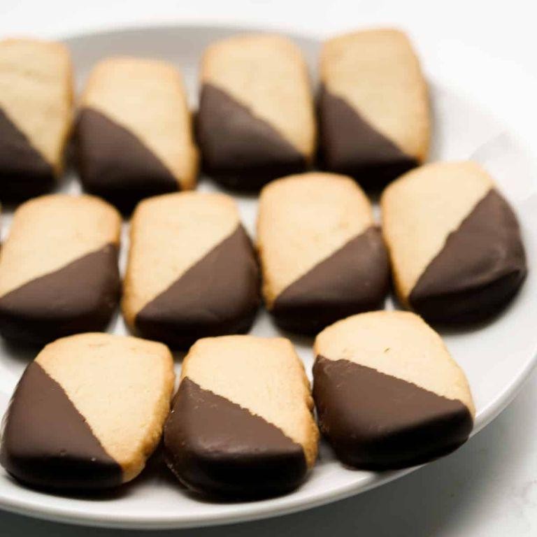 Chocolate Dipped Shortbread Cookies