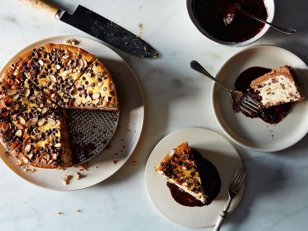 Chocolate Ganache Ricotta Cheesecake