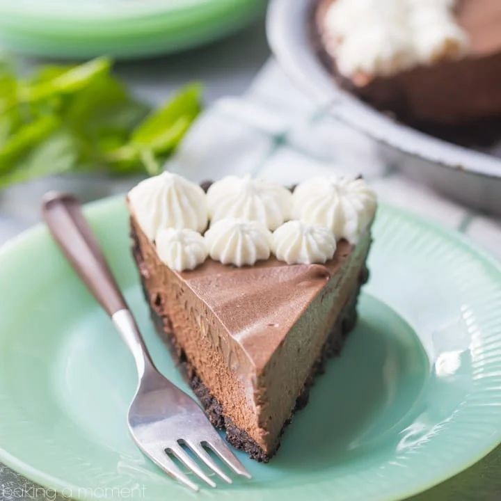 Chocolate Mint Summer Pie