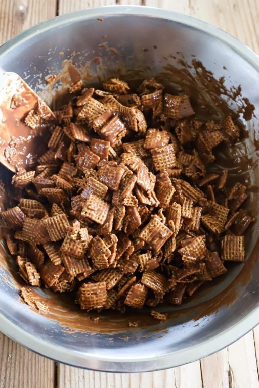 Chocolate Peanut Butter Chex Mix