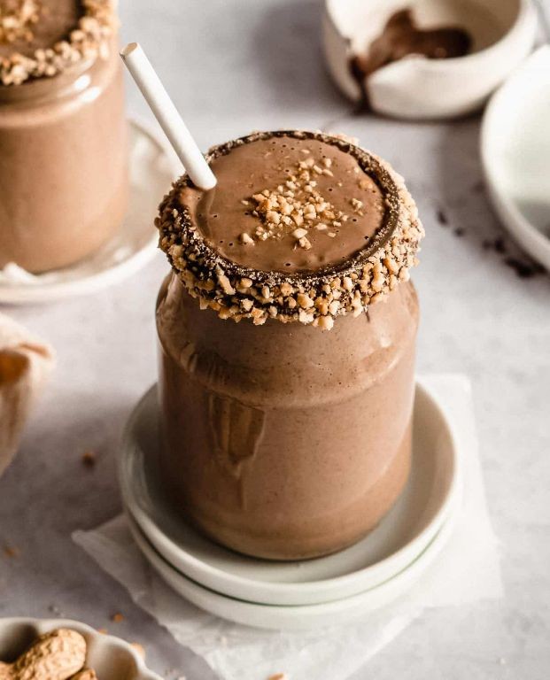 Chocolate Peanut Butter Pea Protein Shake