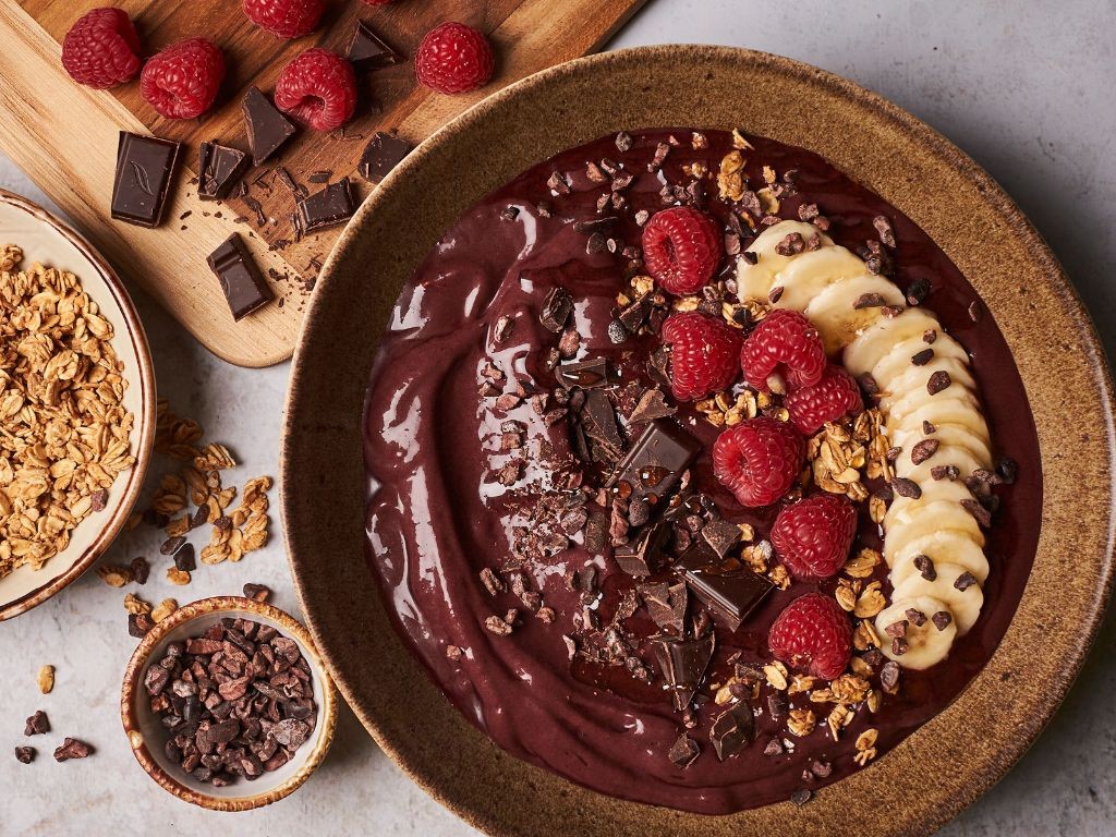 Chocolate Raspberry Smoothie Heaven