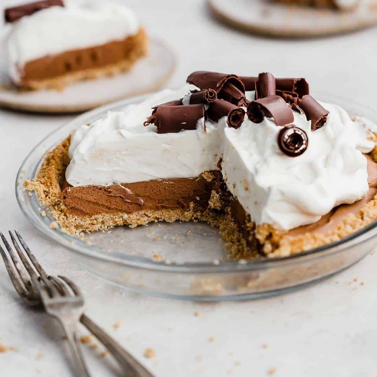 Chocolate Silk Pie with Graham Cracker Crust