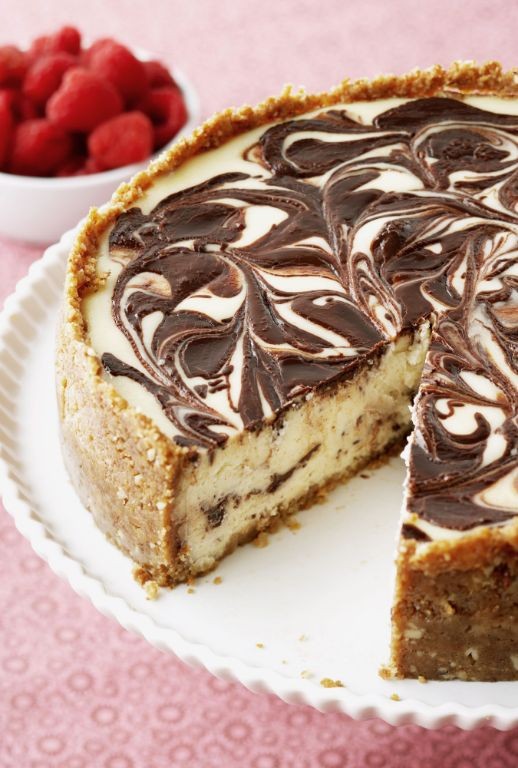 Chocolate Swirl Ricotta Cheesecake