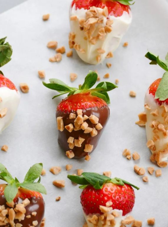 Chocolate and Toffee Strawberries