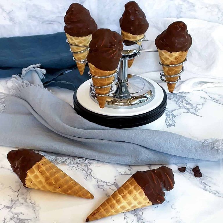 Chocolate-Dipped Ice Cream Dessert Shells