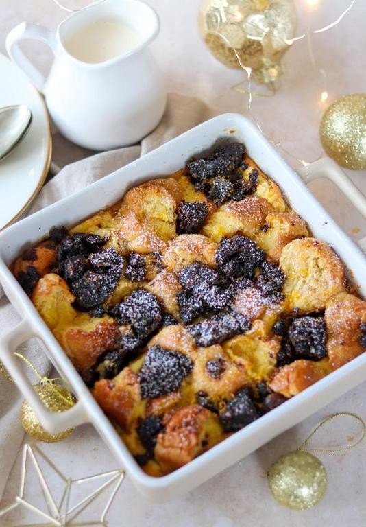 Christmas Pudding Bread and Butter Pudding