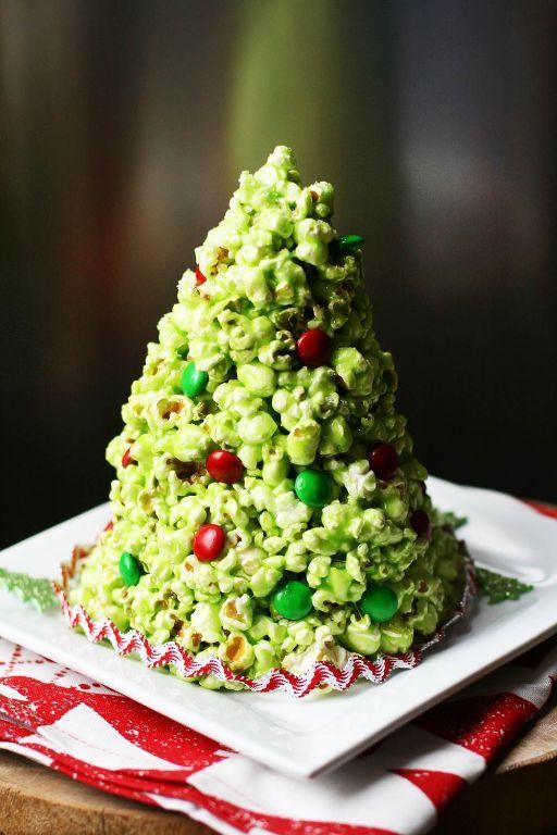 Christmas Tree Popcorn Balls