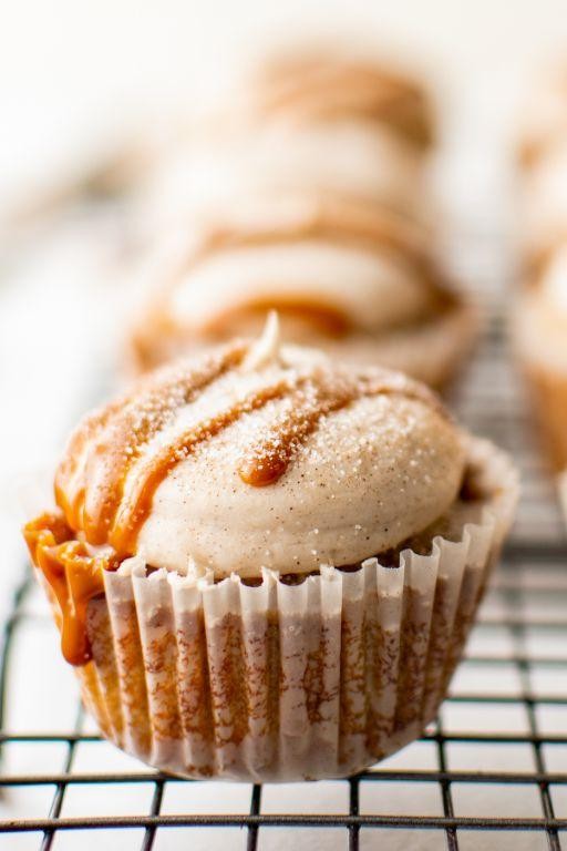 Churro Cupcakes with Cinnamon Frosting