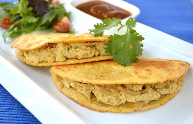 Cilantro Lime Chicken Hummus Tacos