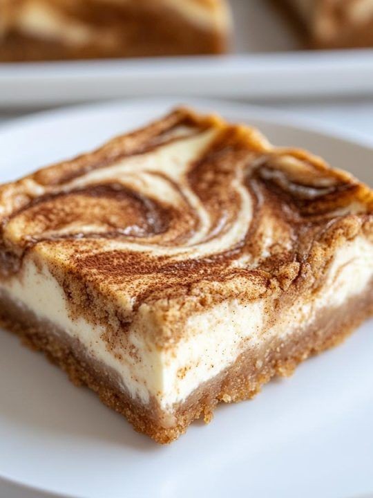 Cinnamon Chip Cheesecake Bars