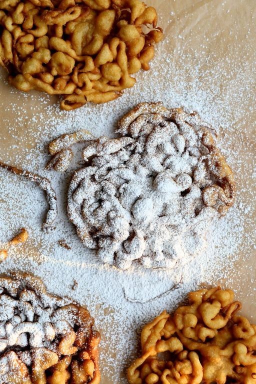 Cinnamon Sugar Dusted Funnel Cake