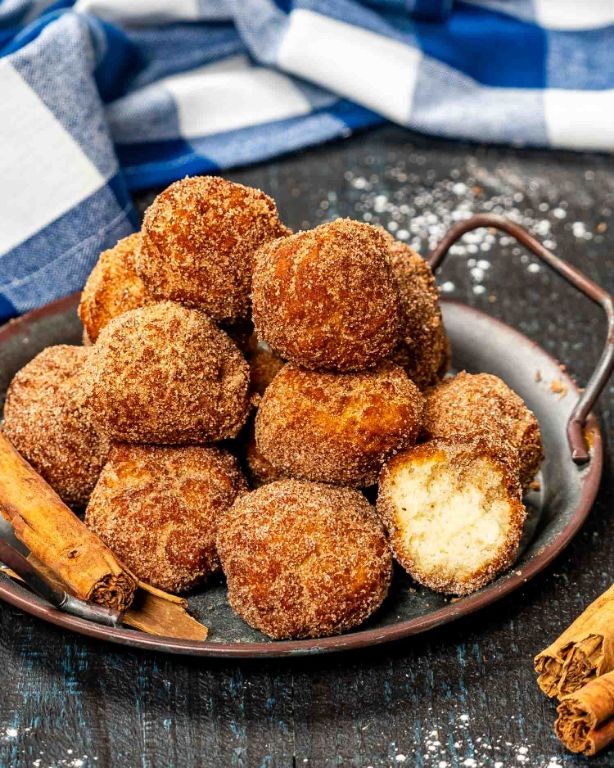 Cinnamon Sugar Mini Donut Bites