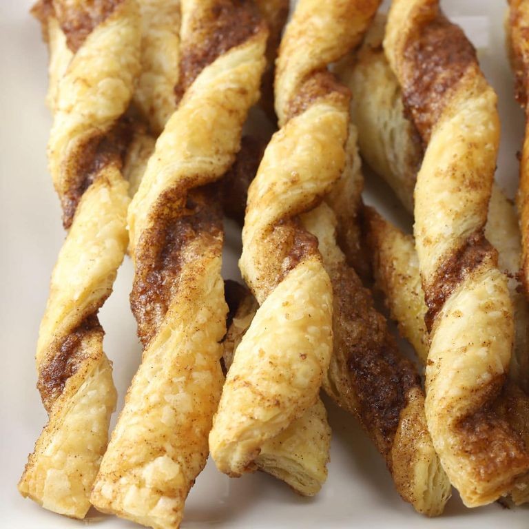 Cinnamon Sugar Puff Pastry Breakfast Twists