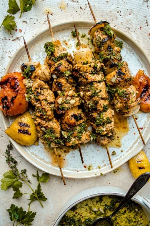 Citrus Marinated Chicken Skewers